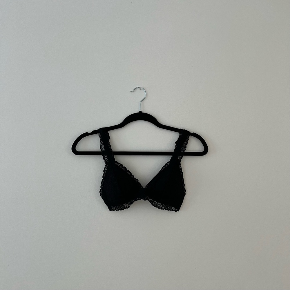 VS PINK Black Lace Bralette